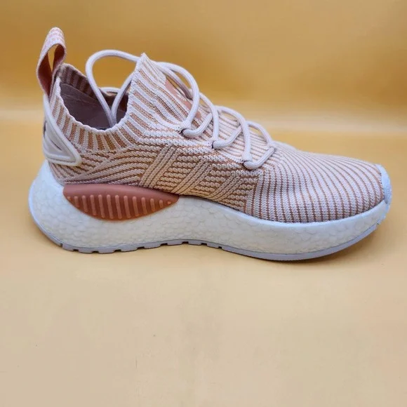 Adidas NMD W1 Shoes Womens Size 6 Pink White Stripe Originals ID4268 Boost Sole - Picture 4 of 11